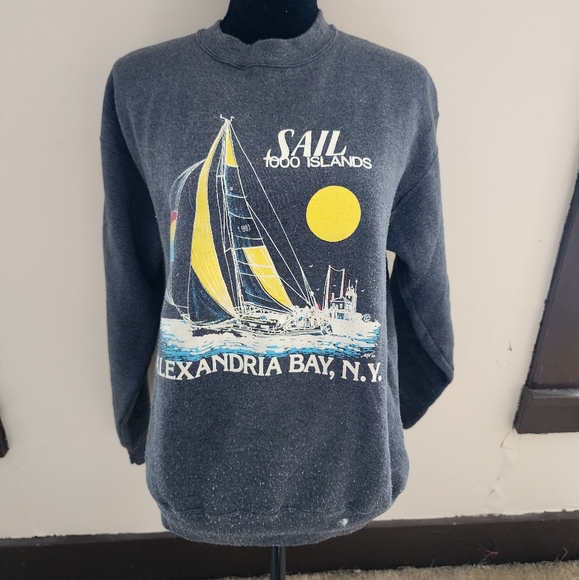 Pullover Sweater Sail Alexandria Bay, NY - Picture 1 of 6